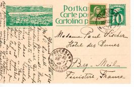 Bildpostkarte nach Frankreich