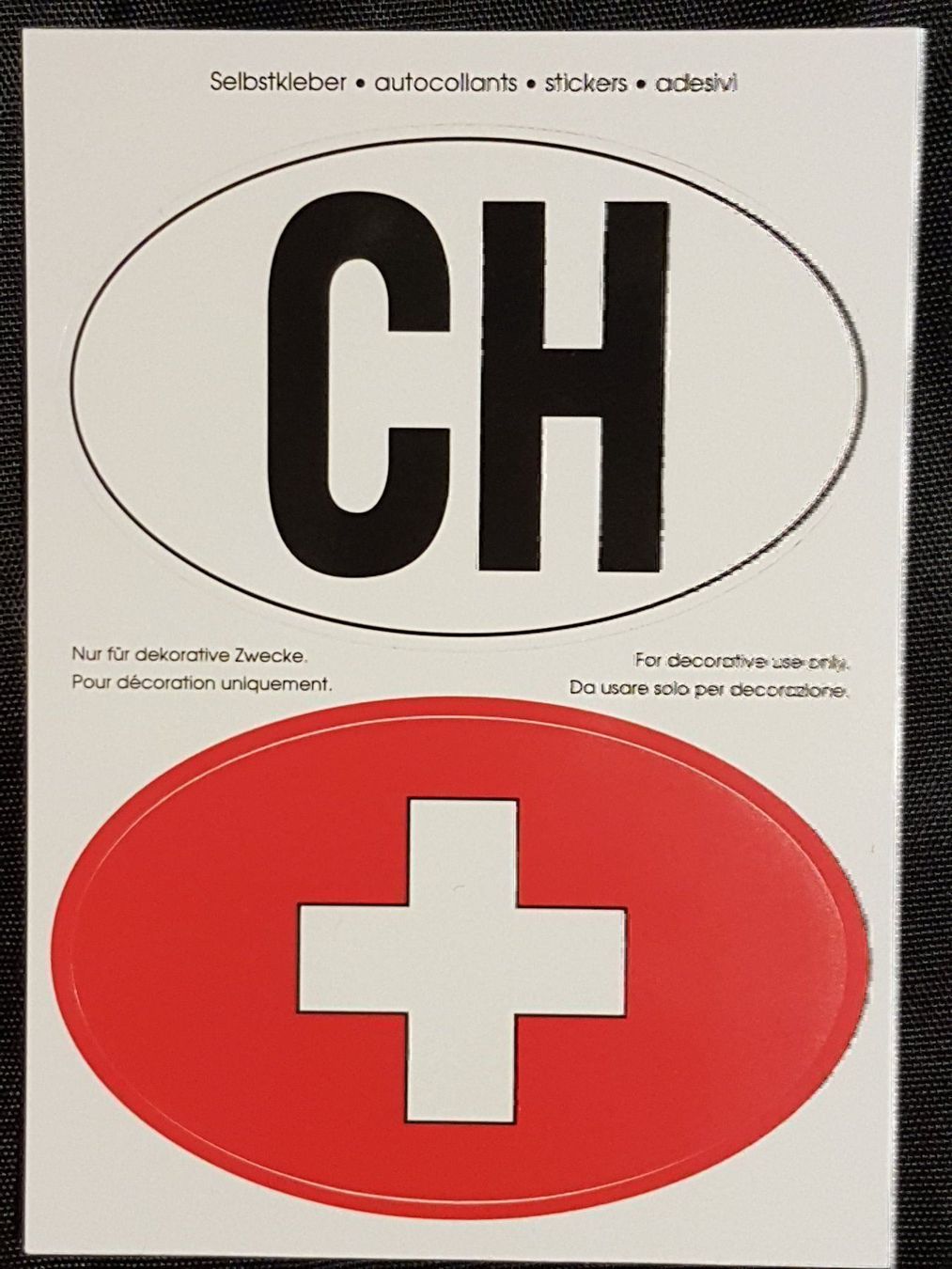 Ansichtskarten: Selbstklebende Postkarte      SCHWEIZ – Neu und originalverpackt aus Zürich von Avd