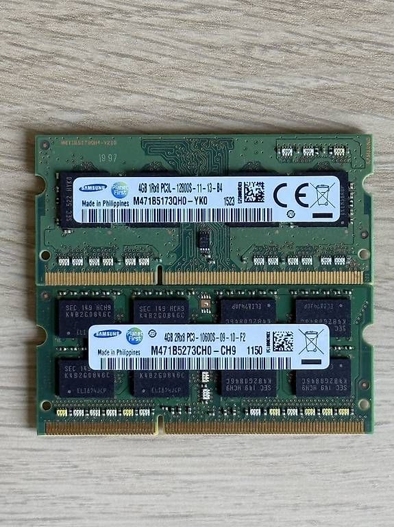 Mémoires / RAM: 8GB SODIMM RAM (2x4GB) – D'occasion à Belp par apfelarzt