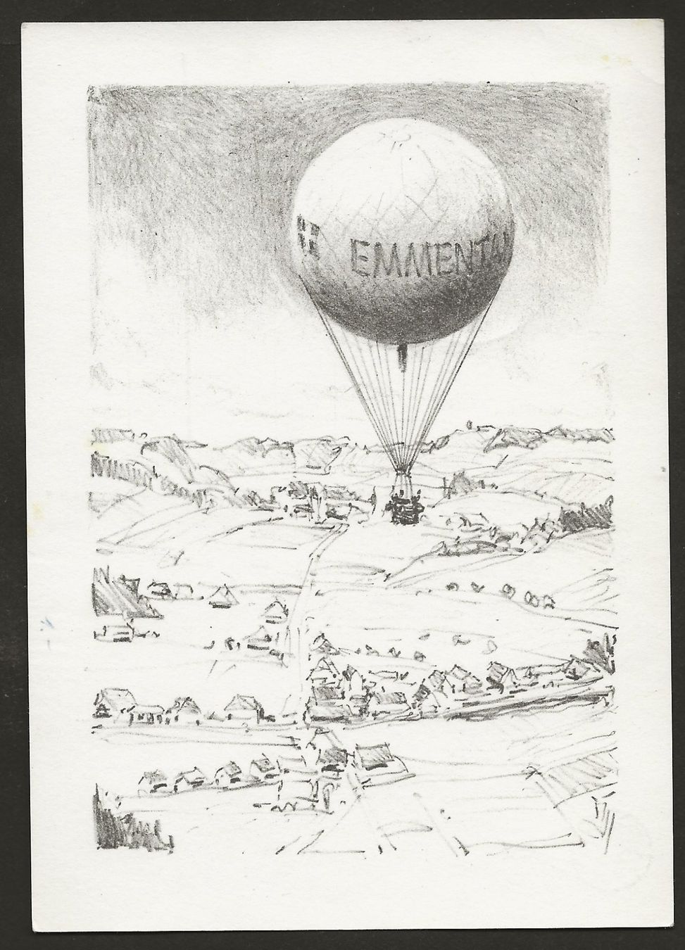 Tutti i francobolli: Ballon Schweiz 1966 Weiher Riaz Flugpost Luftpost – Usato da Au ZH venduto da xelagreb01 1