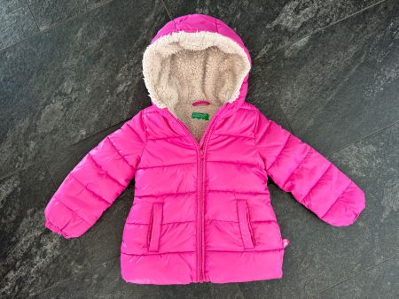 Benetton Winter Jacke, Pink, Grösse XXS (100cm)