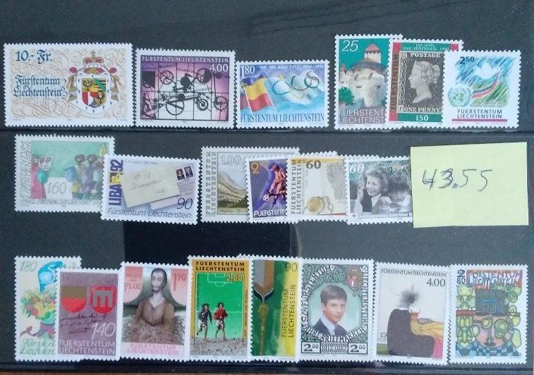 Tutti i francobolli: Briefmarken Liechtenstein postfrisch Fr. 269.95 – Nuovo (secondo la descrizione) da Basel venduto da TokenID1 8