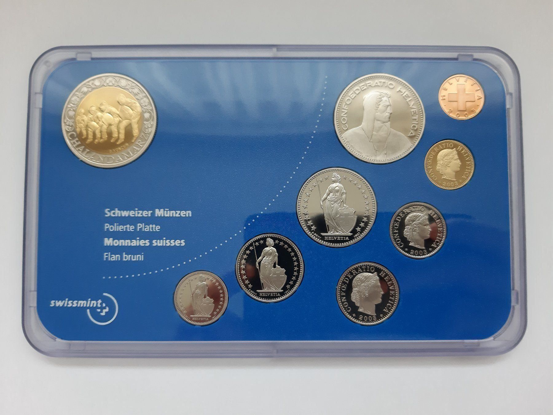 Tutti le monete: Münzsatz 2003 pp NEU! – Nuovo e nell'imballaggio originale da Pfäffikon ZH venduto da Schweizer_Muenzen 2