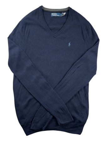 Pull col V Ralph Lauren bleu marine - Taille M