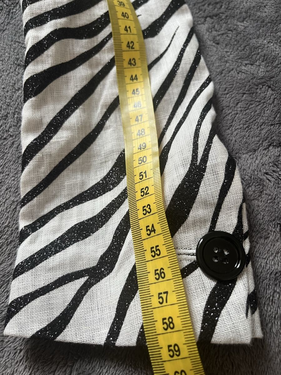 Kooples Vestes: The Kooples new linen Blazer Zebra Pattern Belted Size 36 – Neuf (Voir description) à Chêne-Bougeries par Seetooyoo 7
