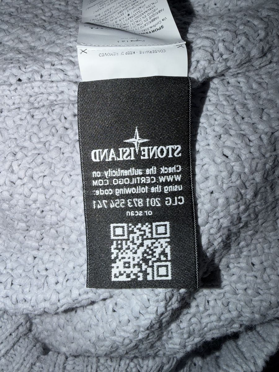Stone Island Maglioni & Felpe: Stone Island Strickpullover Grau Vintage 2000s Gr.L – Nuovo e nell'imballaggio originale da Luzern venduto da Fabri2000 3