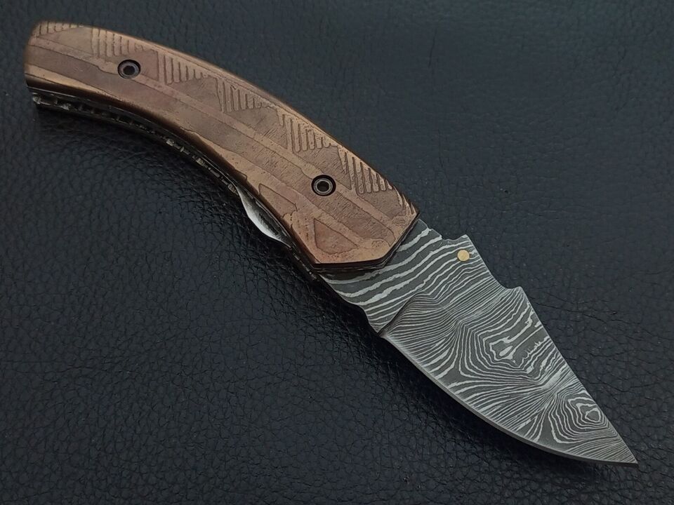 Accessori: Damascus Klapp-Messer Messing – Usato da St. Gallen venduto da Demos86 2