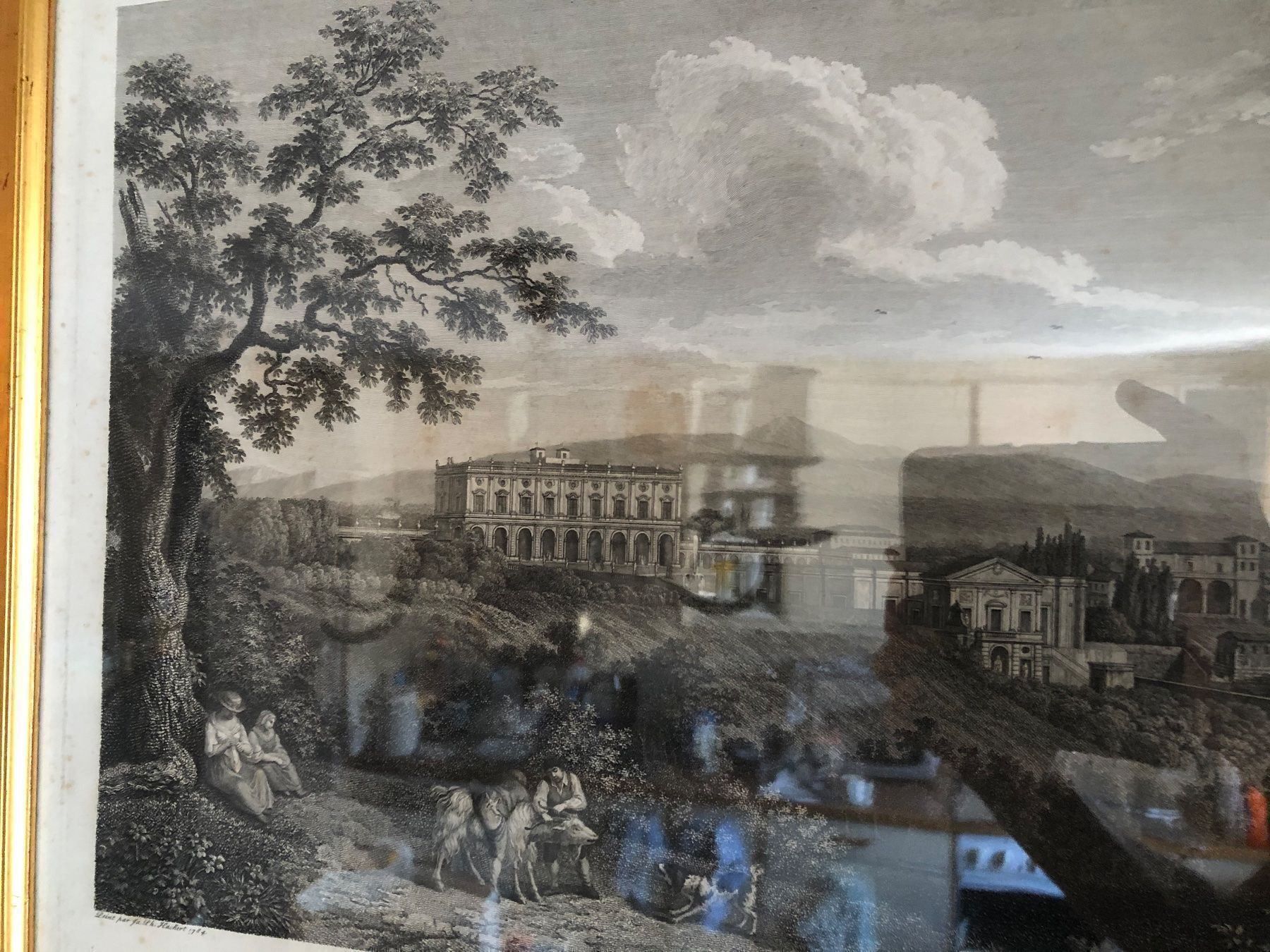 Gemälde: PH.HACKERT. Vue de la Villa Albani.18.JH – Gebraucht aus Wald ZH von mlnt 5