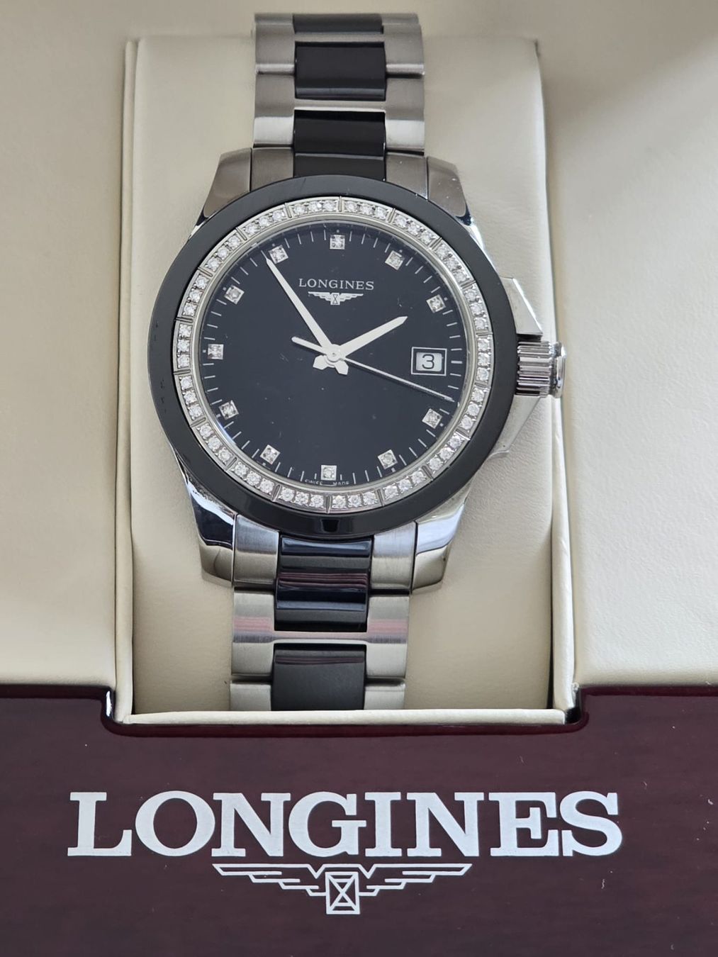 Longines Orologi: Longines Conquest mit Diamanten – Usato da Untersiggenthal venduto da Tansanit4