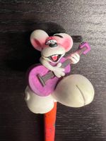 Vintage Diddl Sammelfigur, Gitarre, Bleistift-Topper