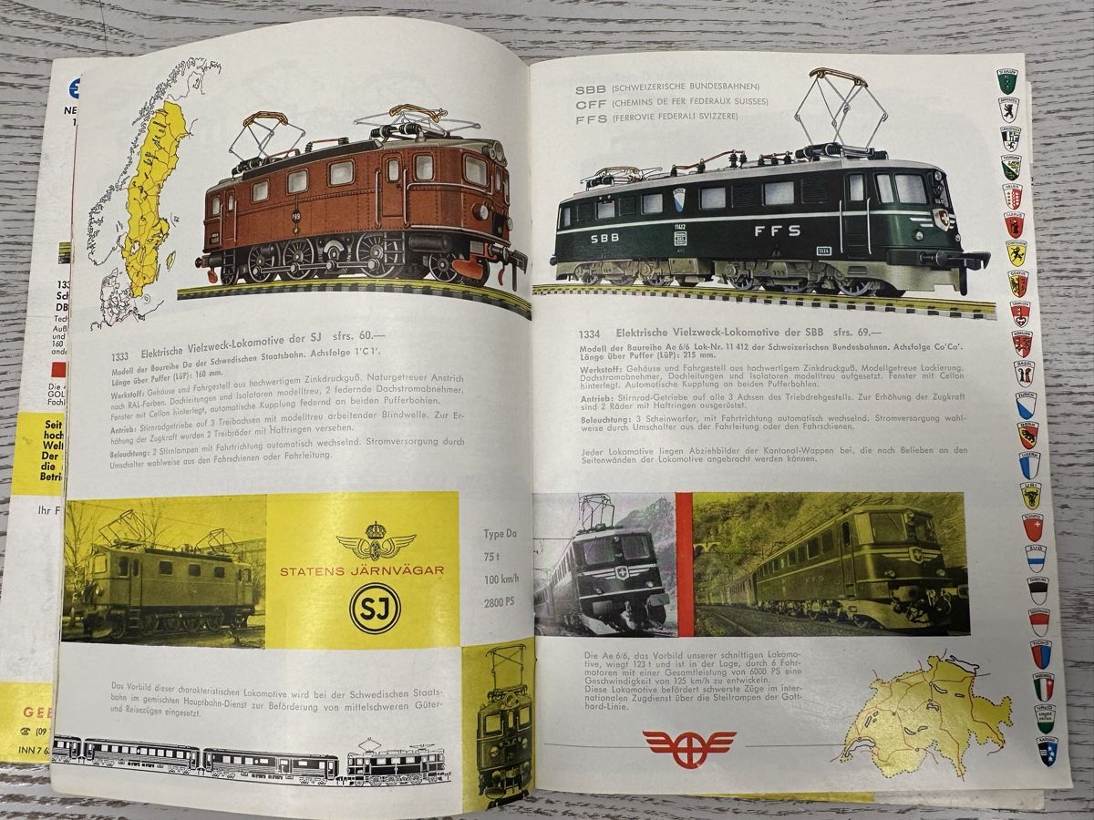 Fleischmann Modellini di ferrovie: Fleischmann Katalog 1963/64 – Usato da Lupsingen venduto da New-Haven 1