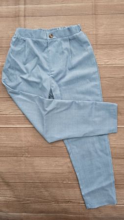 🆕 Kinder Stoffhose Hellblau - 122 ( 7 Jahre )