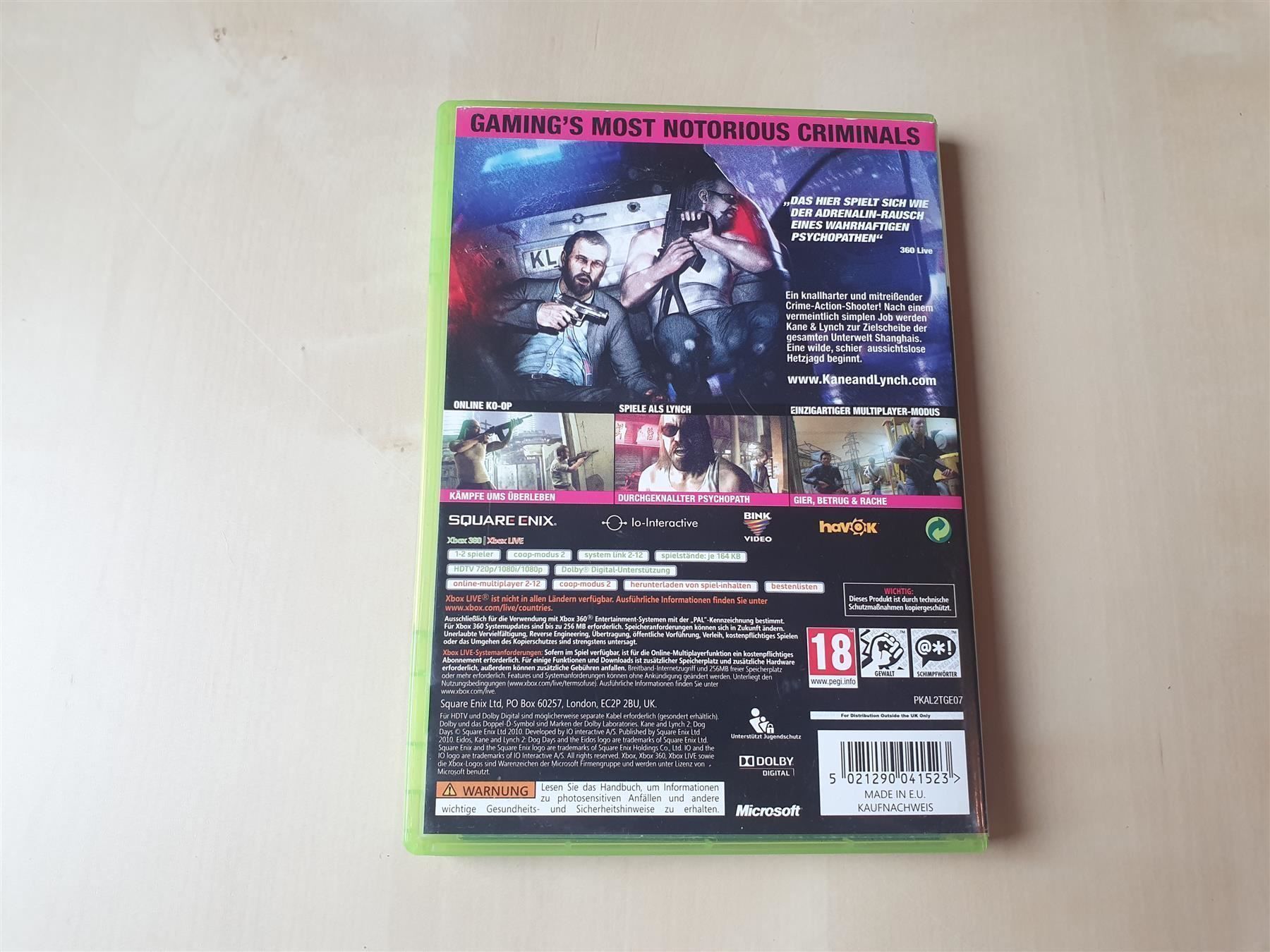 Microsoft Spiele: Kane & Lynch 2 – Gebraucht aus Stansstad von collectorsshop 1
