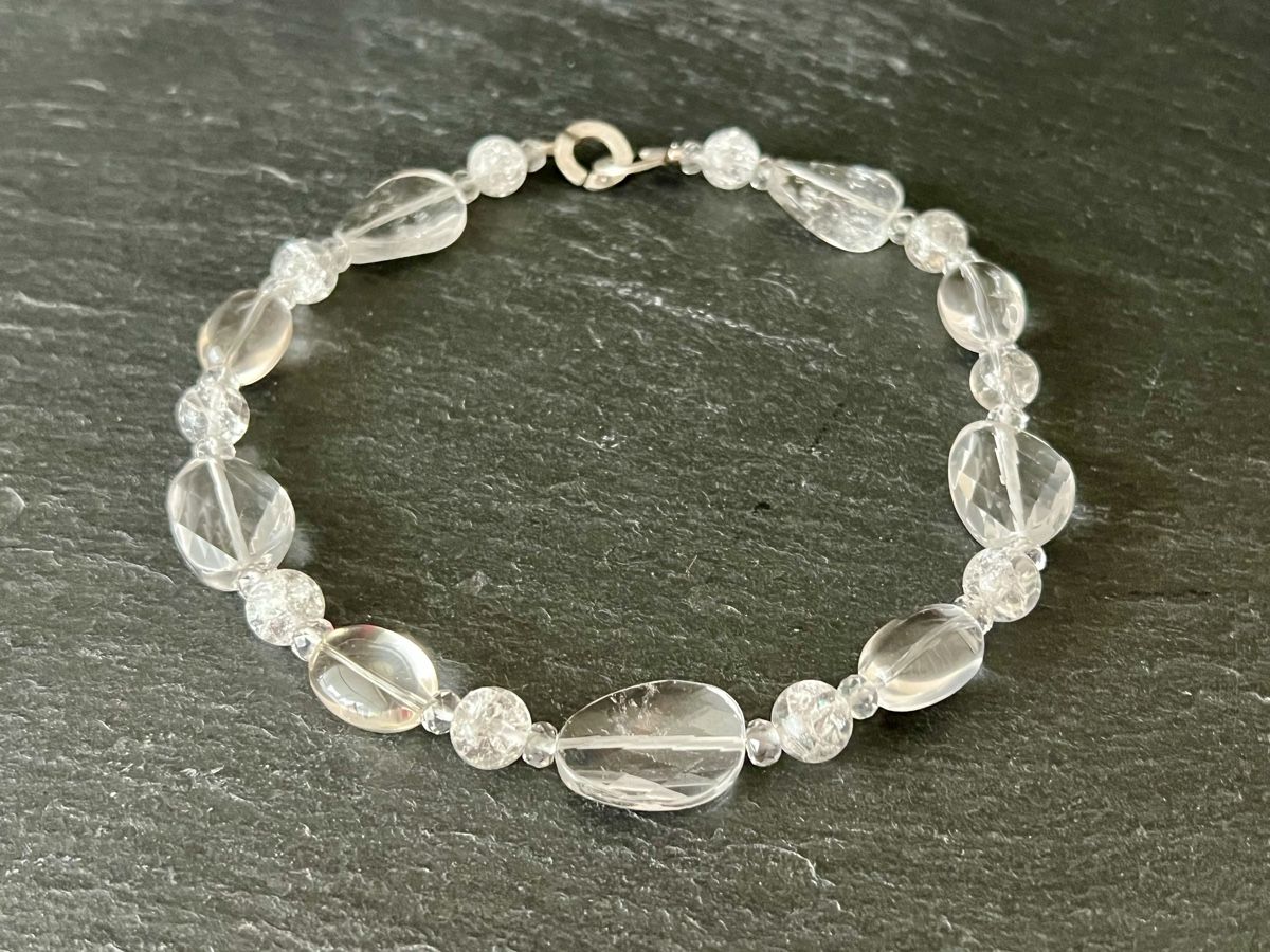 Catenine: Magnificent Rock Crystal & Sterling Silver Necklace – Nuovo e nell'imballaggio originale da Rüschlikon venduto da ThereseJewelryDesign