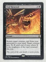 MTG Foul Renewal DTK 101 Rare