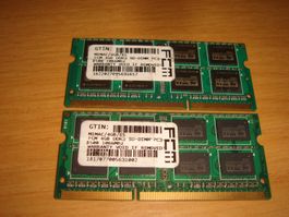 2 stück 4gb ddr3 PC3 1066 RAM für Laptop.