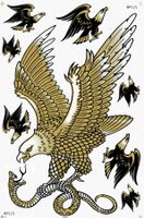 Adler Aufkleber Sticker 1 Bogen 27 x 18 cm Tuning ST447