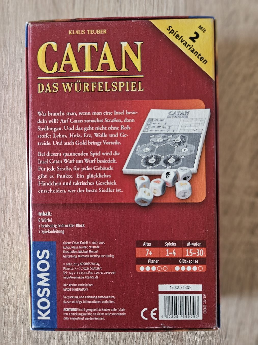 Kosmos Giochi: Catan : Das Würfelspiel  – Usato da Ebikon venduto da SecondChance_byM 2
