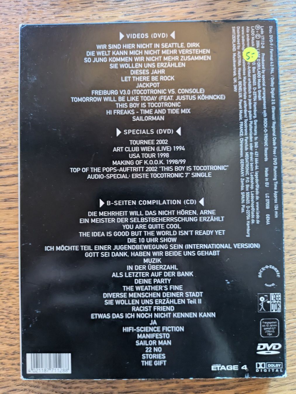 Tutti i DVDs: TOCOTRONIC 10 Years Anniversary Edition DVD & CD Sammlers... – Usato da Männedorf venduto da Pacer19 1