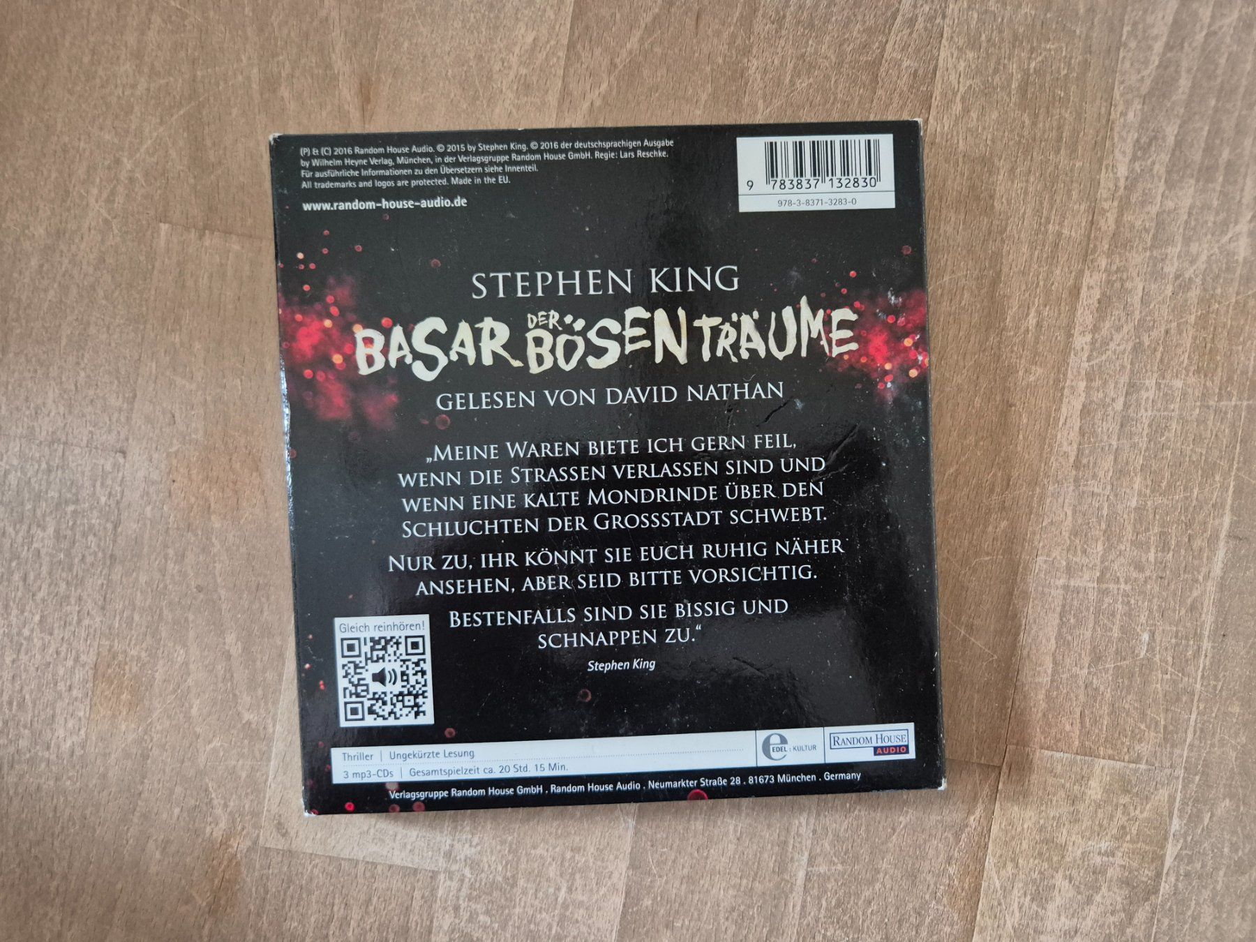 Audiolibri: Hörbuch: Stephen King - Basar der Bösen Träume – Usato da Liebefeld venduto da 2tehand 2