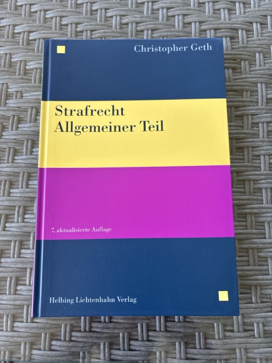 Libri: Strafrecht - Allgemeiner Teil – Nuovo (secondo la descrizione) da Reinach BL venduto da oli_nbx7