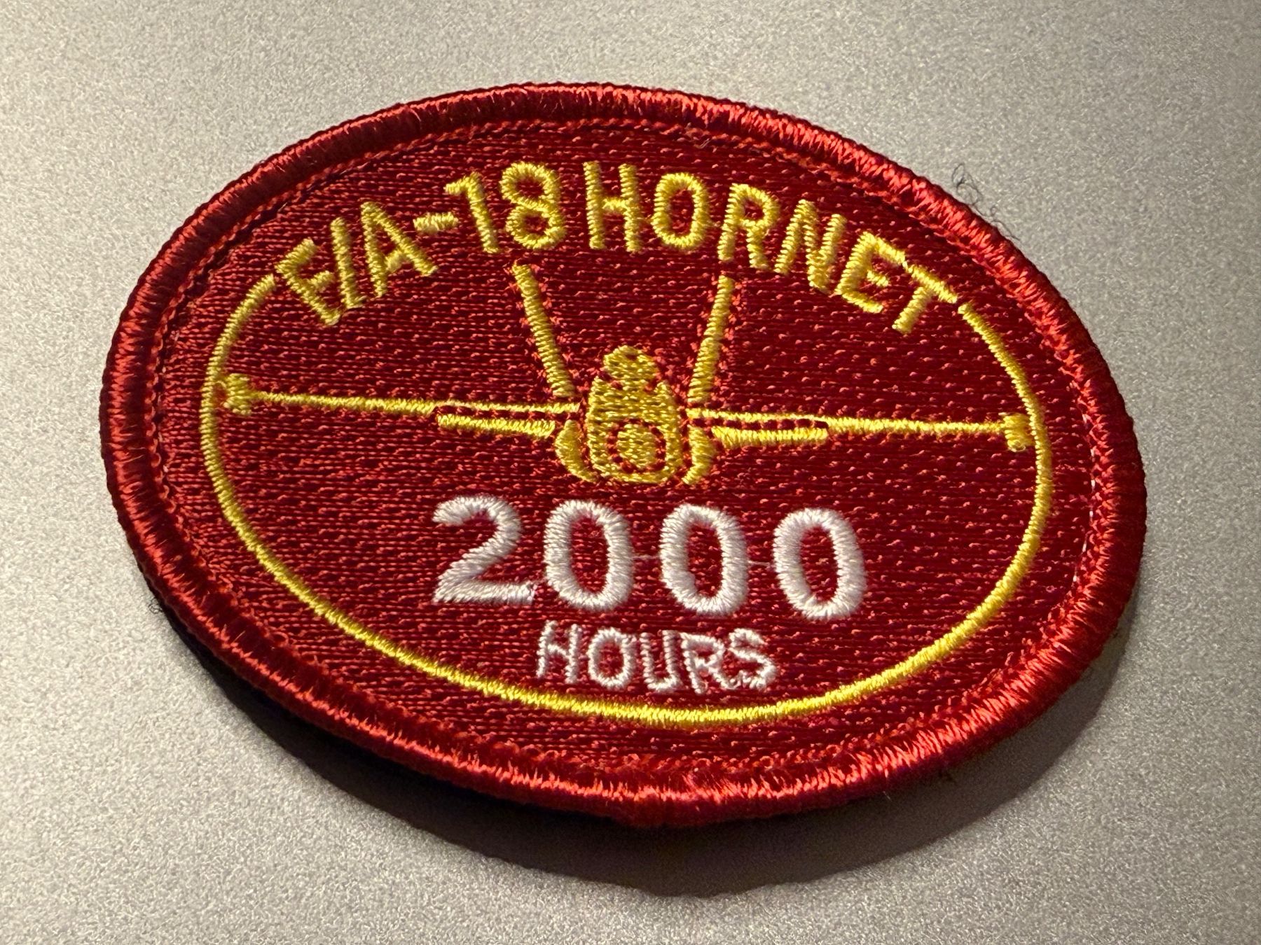 Schweizer Armee Plaketten & Abzeichen: Badge: 2000 Flugstunden F/A-18 - Schweizer Luftwaffe – Neu (gemäss Beschreibung) aus Brütten von Hst1