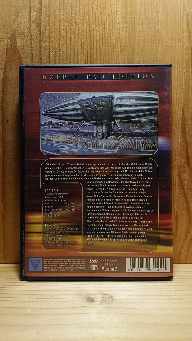 Tutti i DVDs: DUNE Der Wüstenplanet DVD Doppel DVD Edition – Usato da Wilderswil venduto da Exebub 1