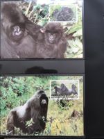 WWF Ruanda 1985 Satz Berggorilla Maximumkarten