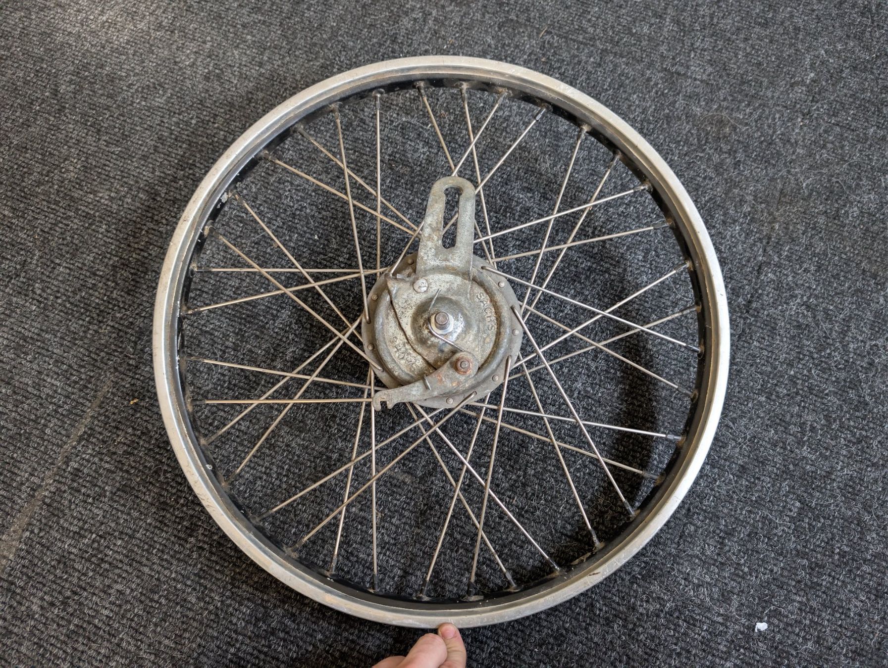 Weinmann Cerchioni: Sachs 17 Zoll Vorderrad – Usato da Mellingen venduto da Mech-Service
