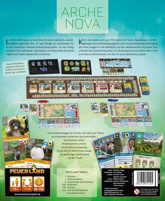 Giochi: Spiel Arche Nova – Nuovo e nell'imballaggio originale da Uster venduto da Ludit 1