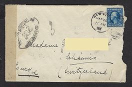5 Cent, gelaufen 25. März 1918 (New York)
