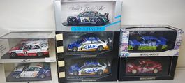 Verk.-5-diverse DTM Modelle von Minichamps+2-Spark in 1:43