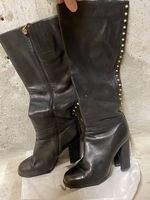 Hohe Lederstiefel große 39