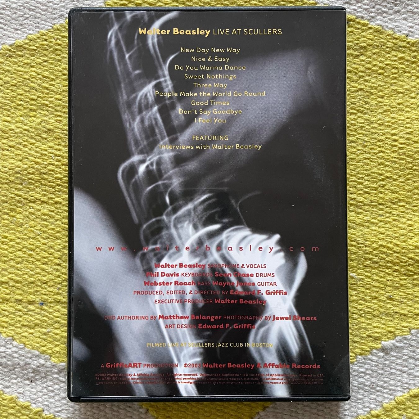 Tutti i DVDs: WALTER BEASLEY-DVD LIVE AT SCULLERS – Usato da Rorschacherberg venduto da CD-Roli 1