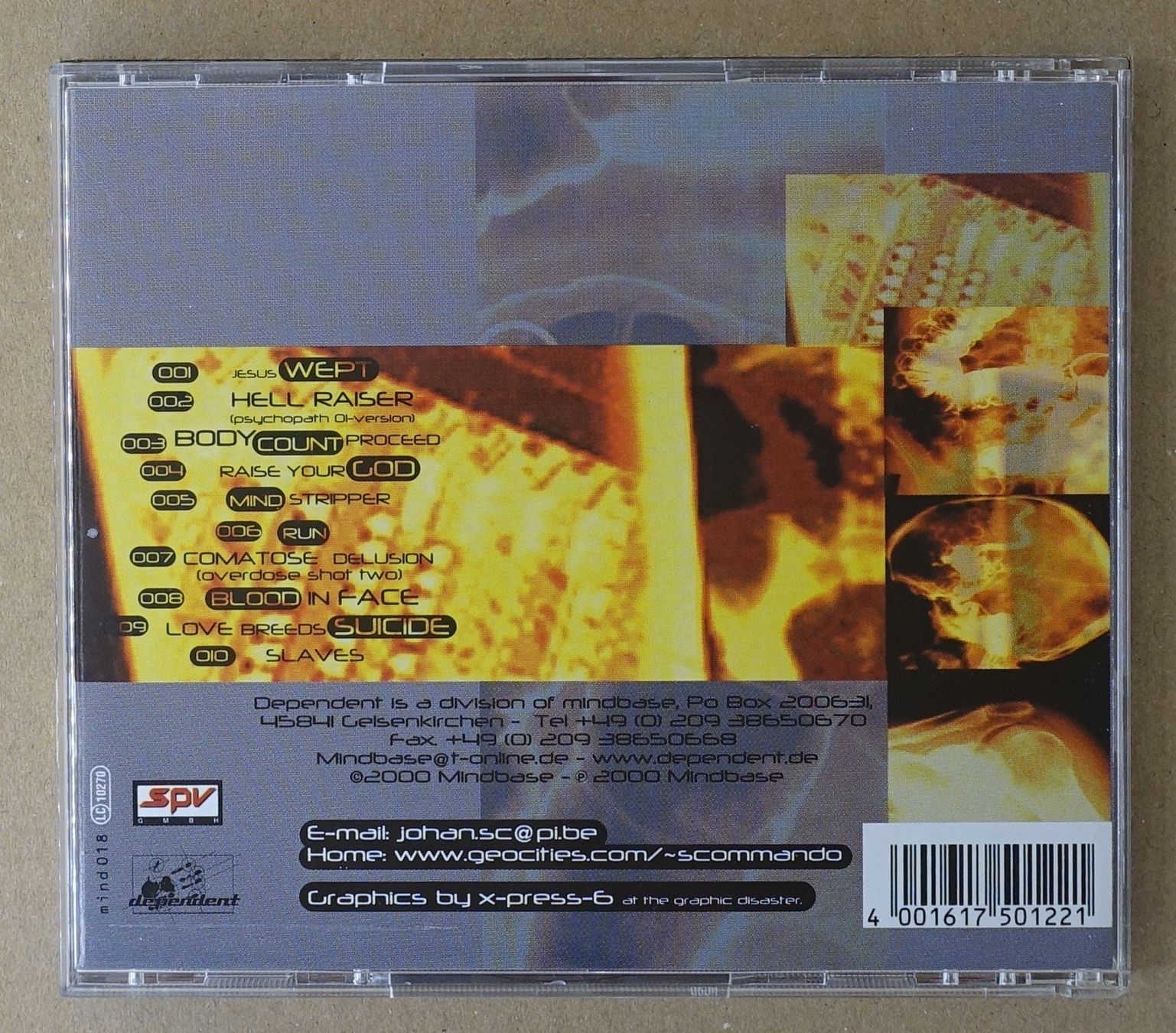 CDs: Suicide Commando – Mindstrip - D3 – Gebraucht aus Sessa von discoverymedia 1