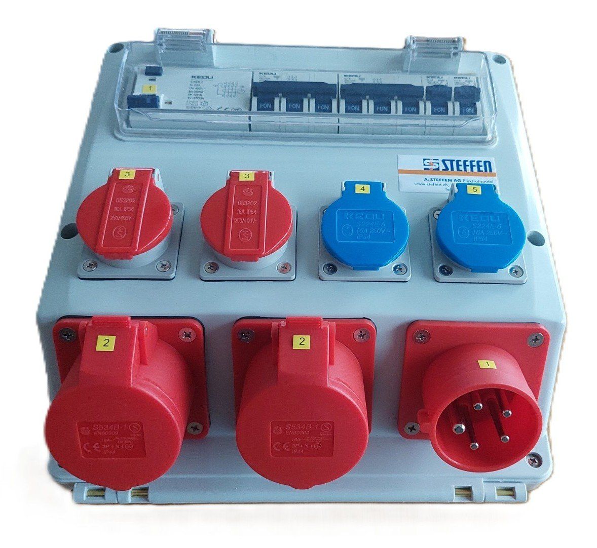 Elettrotecnica: Steffen Stromverteiler CEE16 / IP44 NEU! – Nuovo e nell'imballaggio originale da Schongau venduto da lanobe 1
