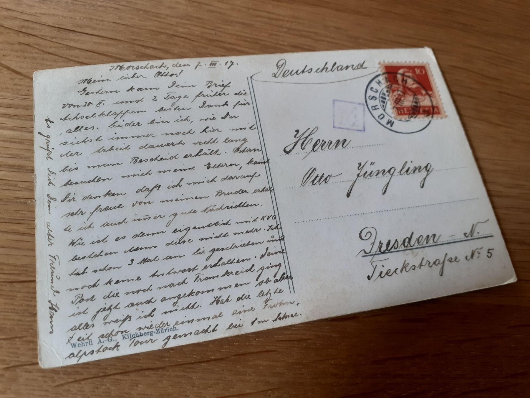Cartoline postali: URIROTSTOCK - 1917 - MORSCHACH – Usato da Winterthur venduto da Ornyx7 1
