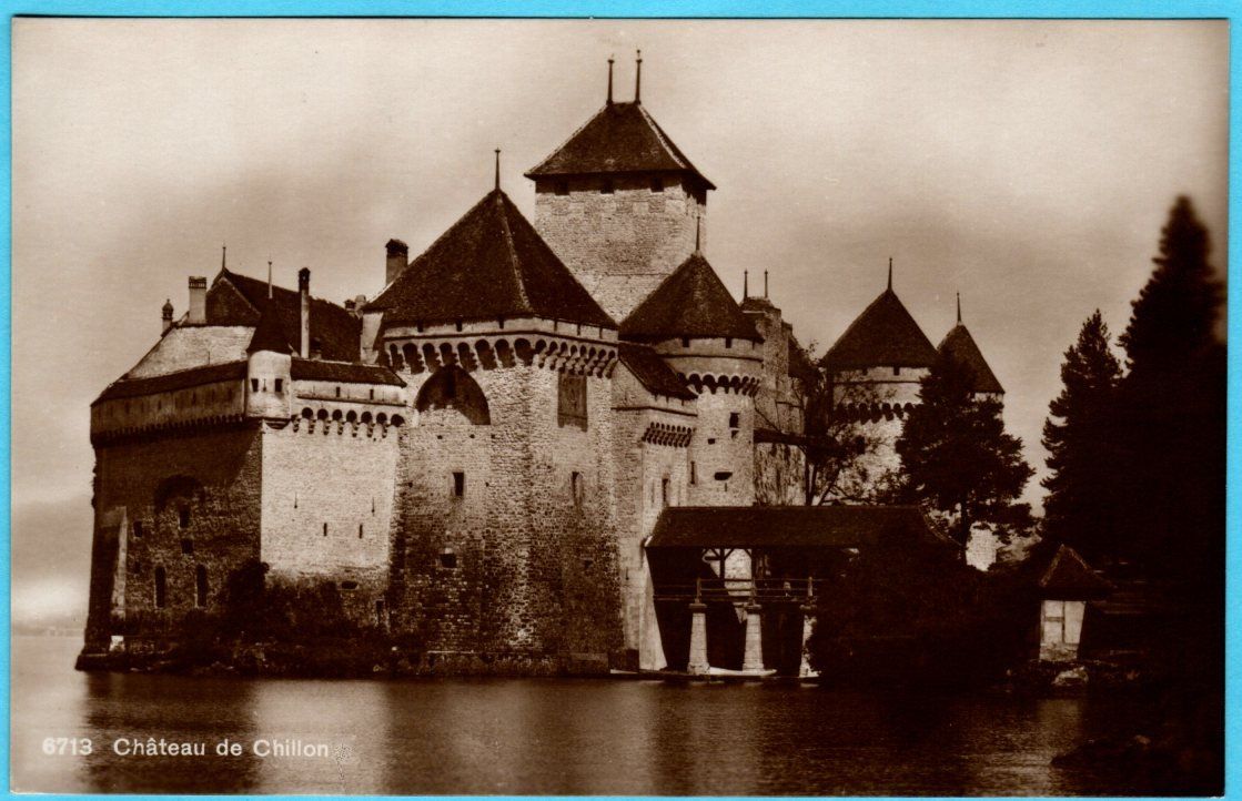 Cartoline postali: Chateau de Chillon ca 1925 ungelaufen – Usato da Zürich venduto da Sion2006