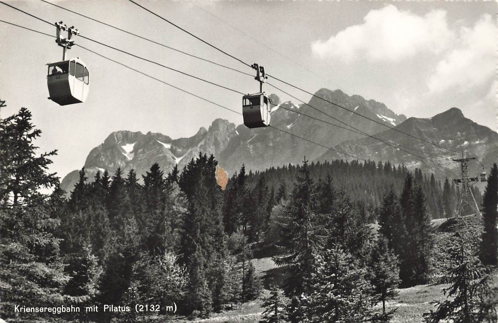 Cartoline postali: Krienseregg bahn Pilatus Gondelbahn – Usato da Biasca venduto da Blenio71