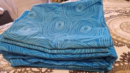 2 Garnituren blaue Bettwäsche