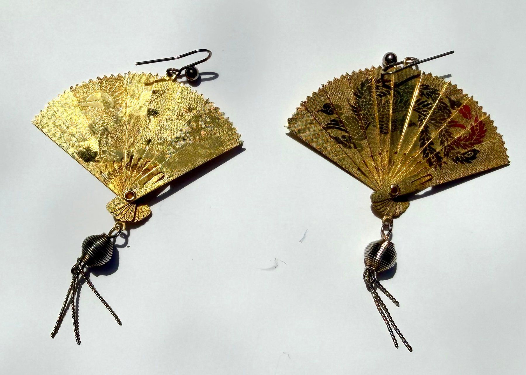 Ohrringe & -stecker: Ohranhänger Fächer Vintage – Gebraucht aus Adliswil von MeDuMe