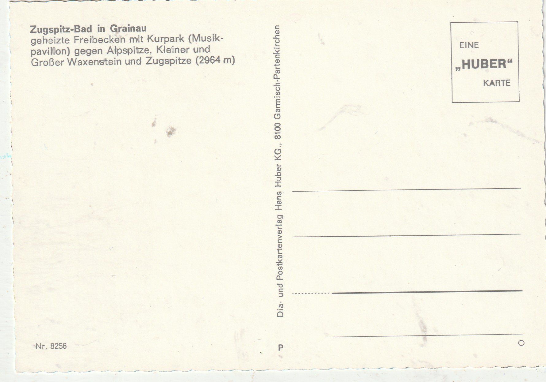 Cartoline postali: Zugspitz Bad – Usato da Lumbrein venduto da made02 1