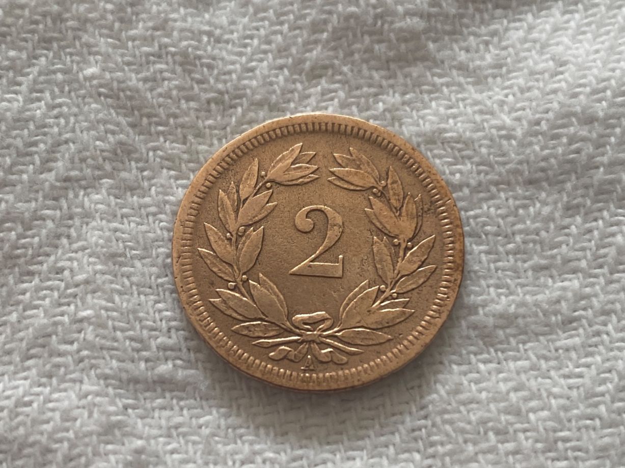 Toutes les monnaies: 2 centimes/Rappen 1850 – D'occasion à Nyon par Ilmi09 1