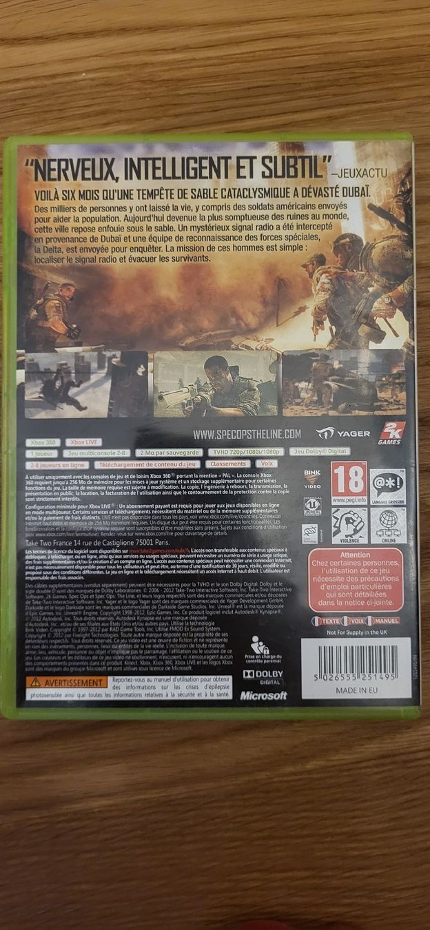 Microsoft Giochi: Xbox 360 Spec Ops The Line – Usato da Münsingen venduto da Heroism2010 1