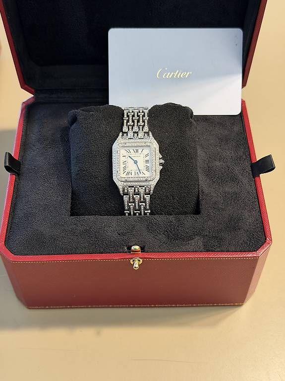 Uhren: Cartier panthere "ice out" medio – Gebraucht aus Lugano von Lugano_Time 4