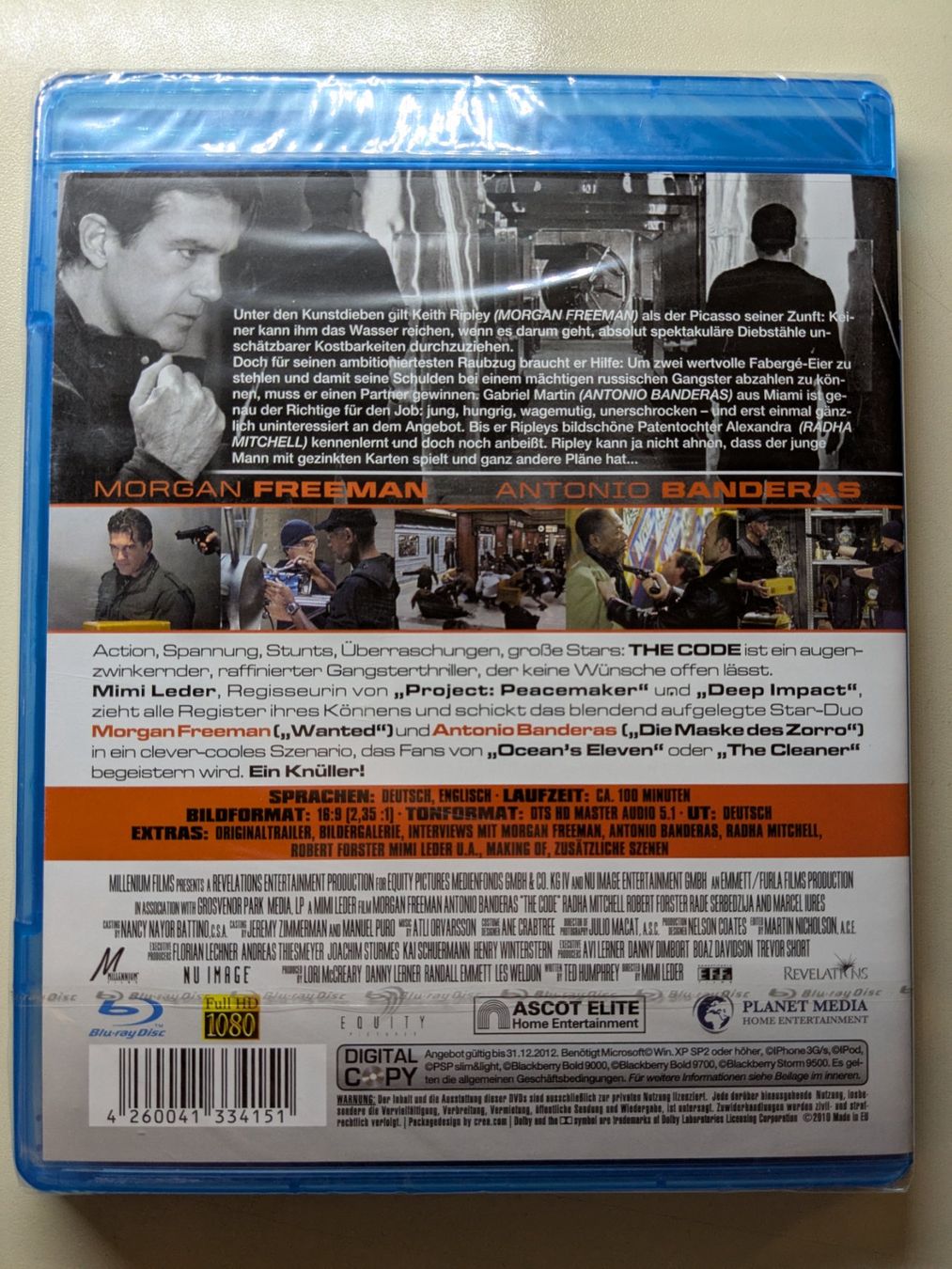 Tutti i DVDs: "The Code" mit Morgan Freeman [Blu-ray/neu & OVP] – Nuovo e nell'imballaggio originale da Port venduto da gecotom 1