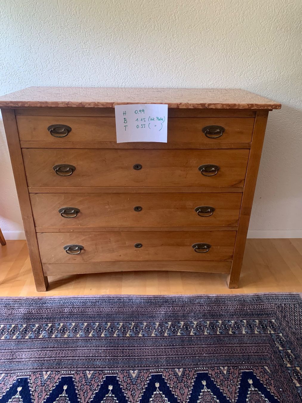 Commodes: Kommode mit Marmorplatte – D'occasion à Zürich par Mba7