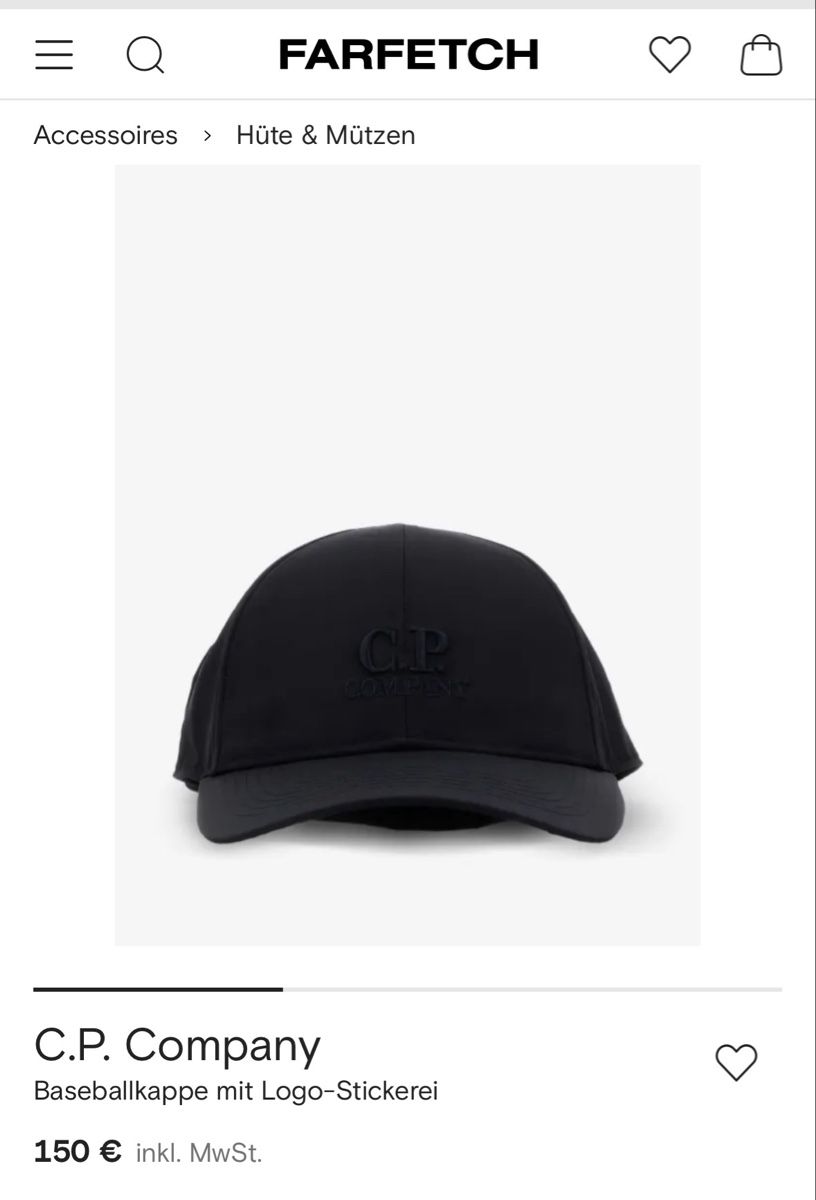 CP Company Copricapi, berretti & cappellini: C.P. Company Baseballkappe – Usato da Schaan venduto da kri_tsw8