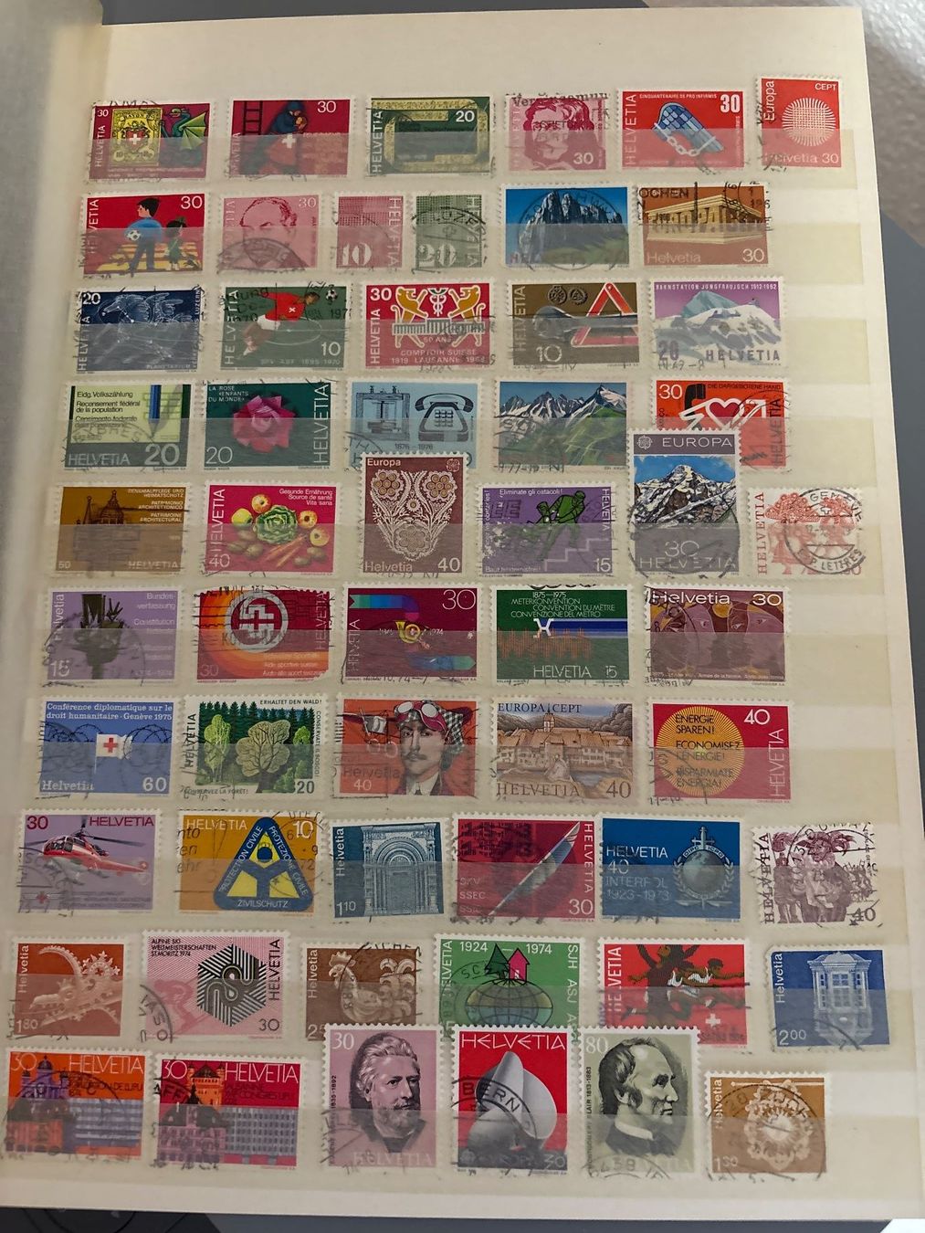 Alle Briefmarken: Alte Briefmarken Sammlung Schweiz - 55 STÜCK – Gebraucht aus Ibach von lisch3