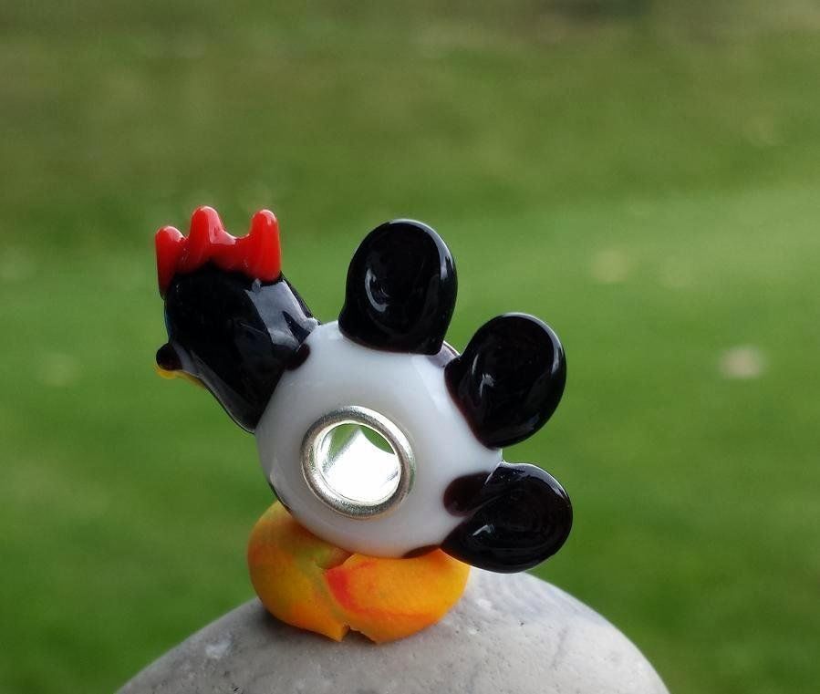 Perle (finte): Lampwork Hahn-Glasperle, Glass Bead – Nuovo (secondo la descrizione) da Langenthal venduto da flowersNbirds 2